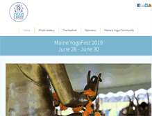 Tablet Screenshot of maineyogafest.com